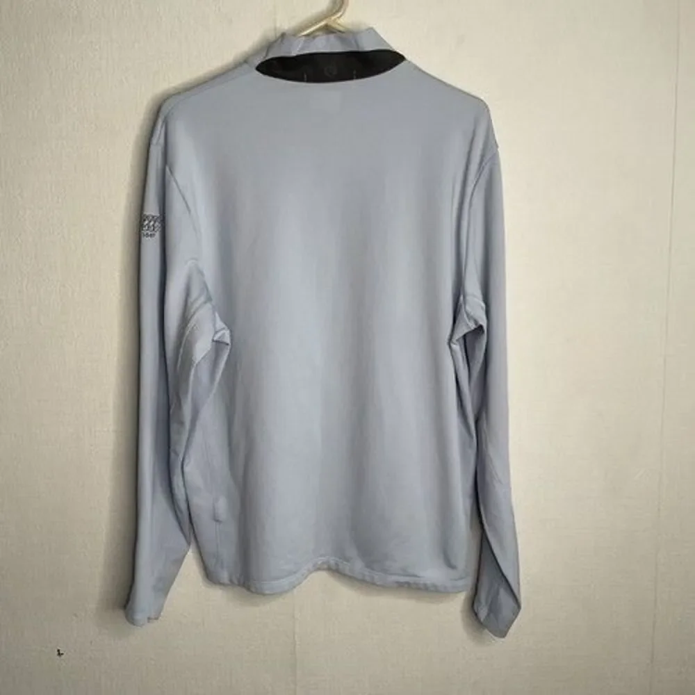 Greyson Sequoia 1/4 Zip Performance Golf Sweater‎ Active Top Men Size Large Blue